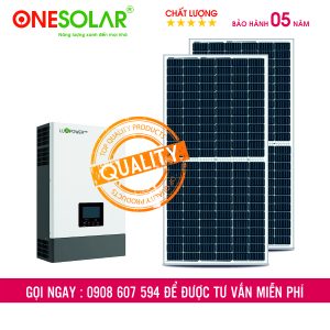 Combo điện mặt trời hòa lưới 5.4KWP - Thiết Bị Năng Lượng Mặt Trời ONE SOLAR - Công Ty TNHH SX Nội Thất ONE TABLE